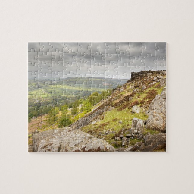 Puzzle Bord de Curbar dans Derbyshire, la photo maximale (Horizontal)