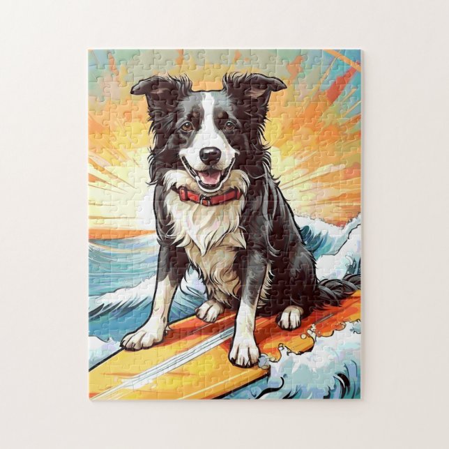 Puzzle Border Collie (Vertical)