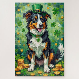 Puzzle Border Collie Saint-Patrick Chanceux