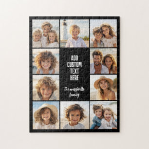 Puzzle Bordure de collage photo 10 - Blocs de texte centr