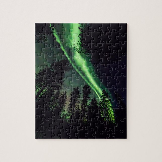 Puzzle Borealis de l'aurore en Laponie finlandaise (Vertical)
