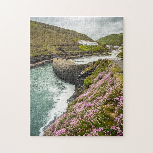 Puzzle Boscastle Harbour entrée protection murale (Vertical)
