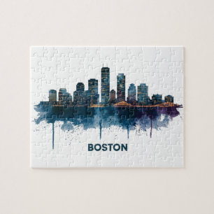 Puzzle Boston City Skyline, Boston Ma Skyline