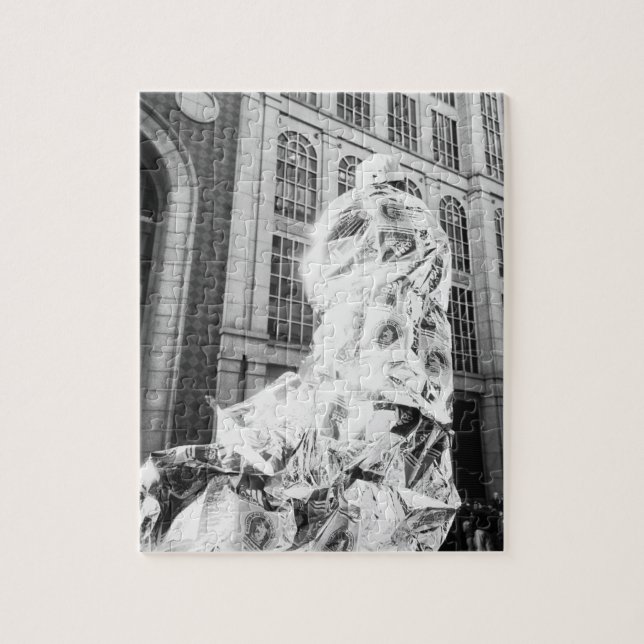 Puzzle Boston, MA USA, un coureur à Foil Boston Marathon (Vertical)