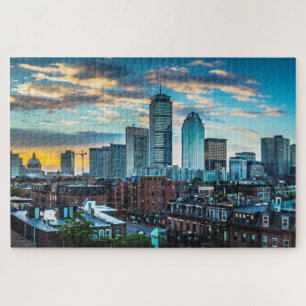 Puzzle Boston Massachusetts City Skyline Photo Voyage