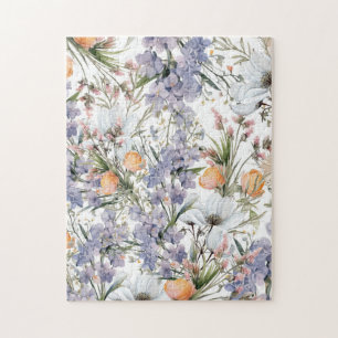 Puzzle Botanique pastel couleurs fleur sauvage été fleuri