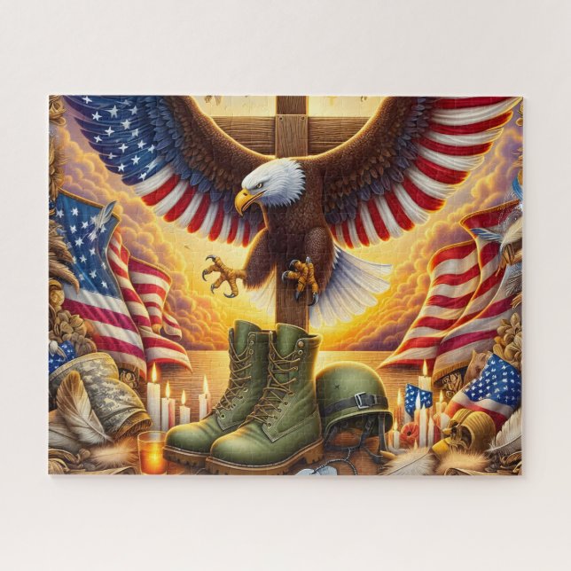Puzzle Bottes militaires USA (Horizontal)