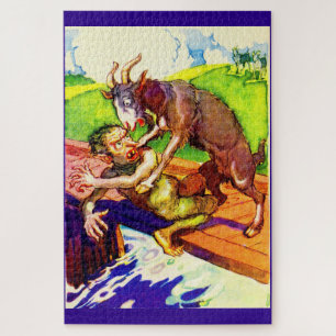 Puzzle bouc de chèvre et troll