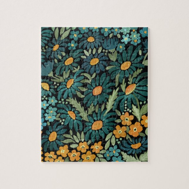 Puzzle Bouches d'aquarelle bleu (Vertical)