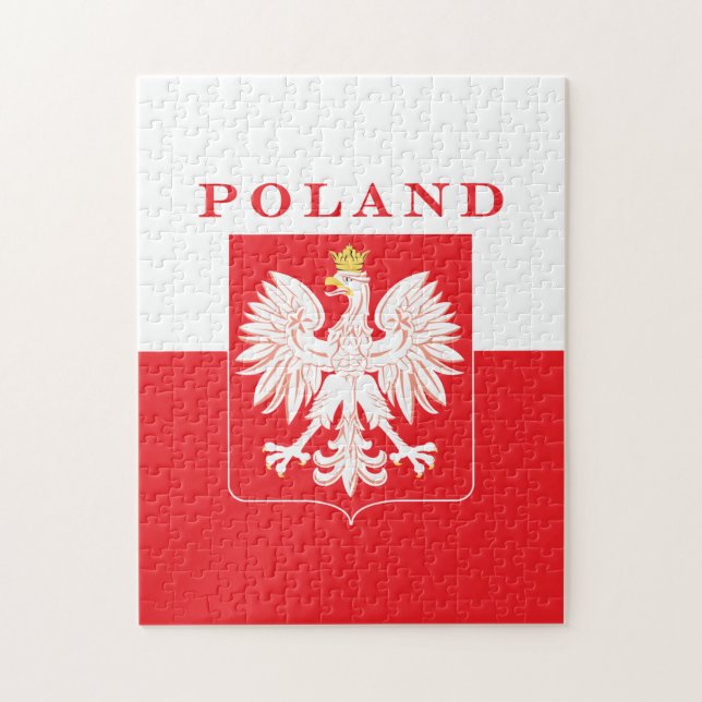 Puzzle Bouclier de rouge de la Pologne Eagle (Vertical)