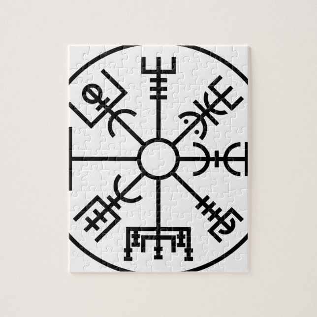 Puzzle bouclier Odin des norses de symbole de Viking de (Vertical)