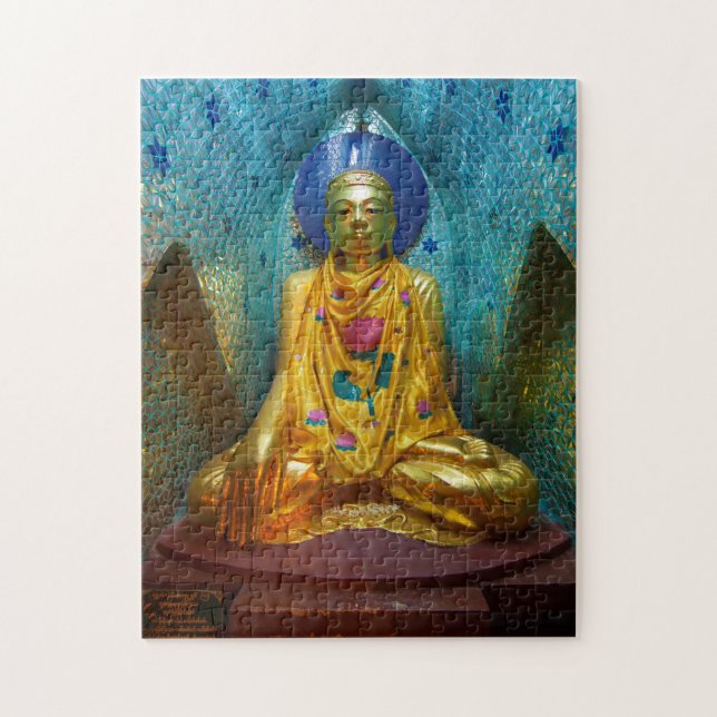 Puzzle Bouddha dans une alcôve ornée (Vertical)