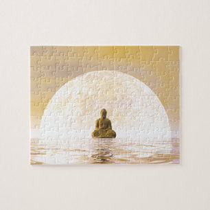 Puzzle Bouddha et lune