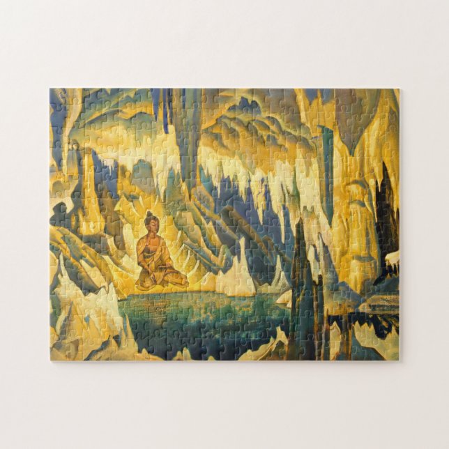 Puzzle Bouddha le gagnant (art bouddhiste) (par Roerich) (Horizontal)