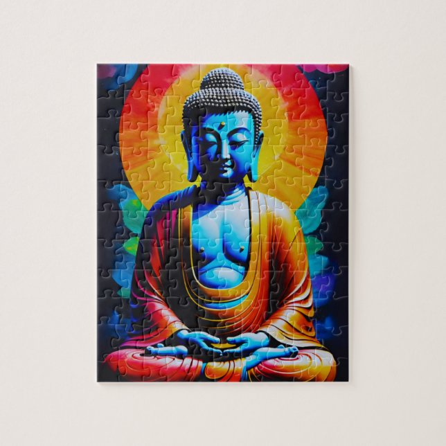 Puzzle Bouddha médite  (Vertical)