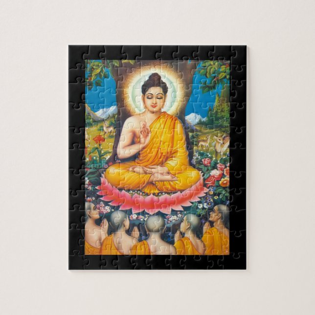 Puzzle Bouddha s'asseyant sous l'arbre de l'inspiration (Vertical)