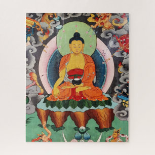 Puzzle Bouddha Shakyamuni, Peinture tibétaine, Bouddhisme