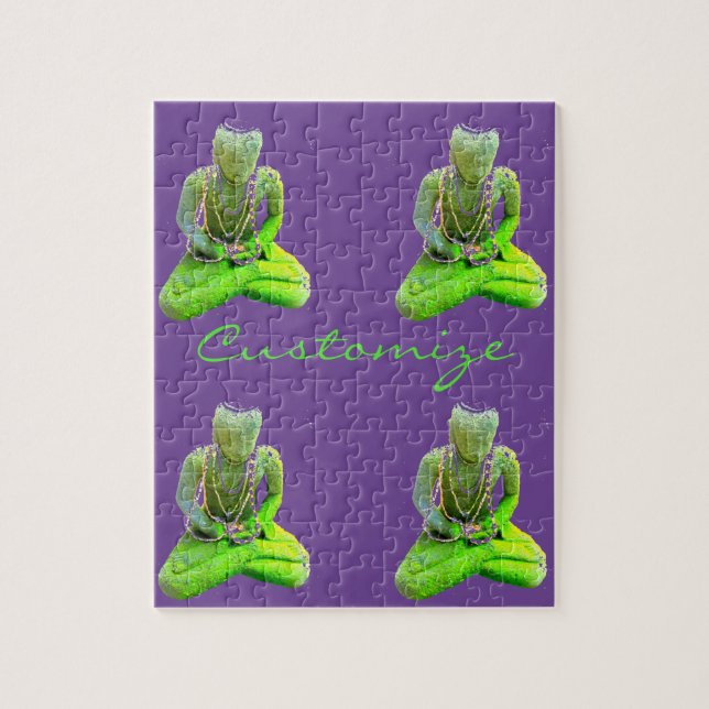 Puzzle Bouddha vert Mossy méditant Thunder_Cove (Vertical)