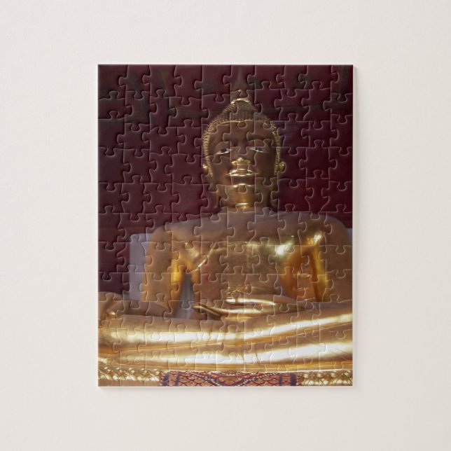 Puzzle bouddhisme, bouddha, statue, religion, or, asie, (Vertical)