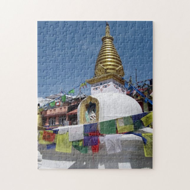 Puzzle Bouddhiste Stupa Kathmandu Népal Voyage spirituel (Vertical)