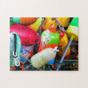 Puzzle Bouées de homard au port de Bass