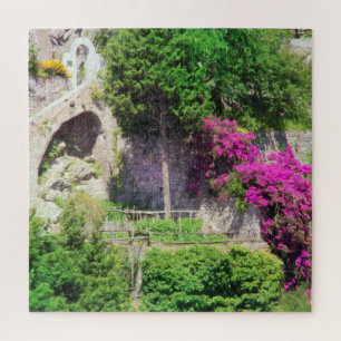Puzzle Bougainvillée poussant sur une falaise à Positano,