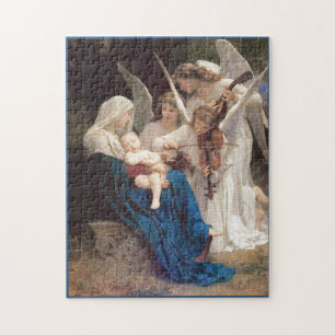 Puzzle Bougereau Vierge aux Anges Art chrétien Jigsaw