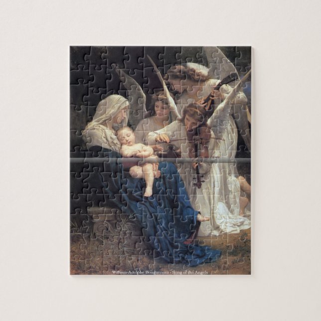 Puzzle Bouguereau - chanson de l'atterrisseur d'anges (Vertical)