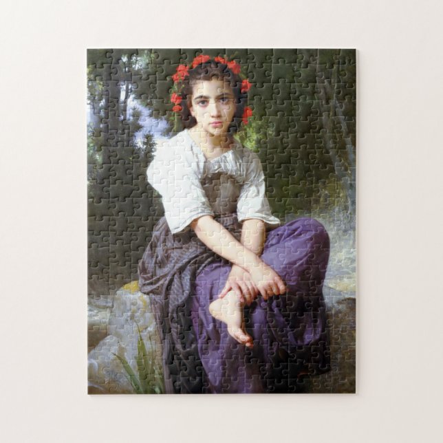 Puzzle Bouguereau chez The Edge du ruisseau (Vertical)