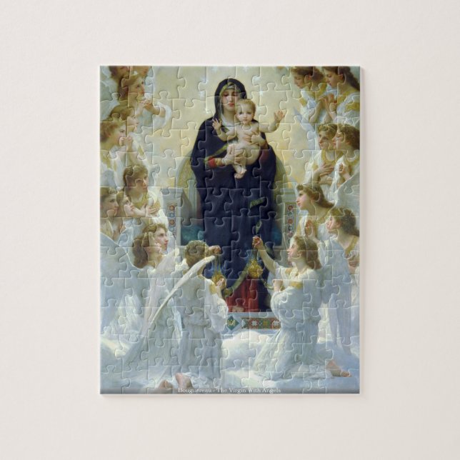 Puzzle Bouguereau - la Vierge avec des anges (Vertical)