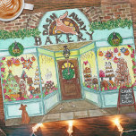 Puzzle Boulangerie de Noël Aquarelle Artiste Fête<br><div class="desc">Ce superbe puzzle de boulangerie de Noël aquarelle présente des oeuvres originales d'une vitrine de jour férié magnifiquement éclairée de produits de boulangerie ! La boulangerie Dash Away ressemble à la boutique idéale pour visiter cette période de vacances. Avec ses gâteaux, son cacao chaud, ses rondelles de yulé, ses maisons...</div>