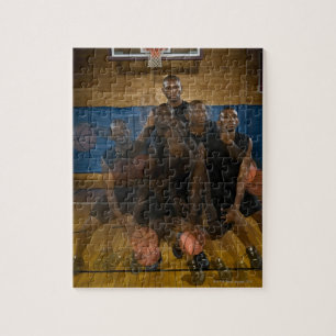 Puzzle Boule de ruissellement de joueur de basket sur la