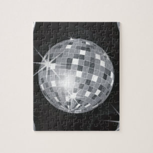 Puzzle boule disco argent