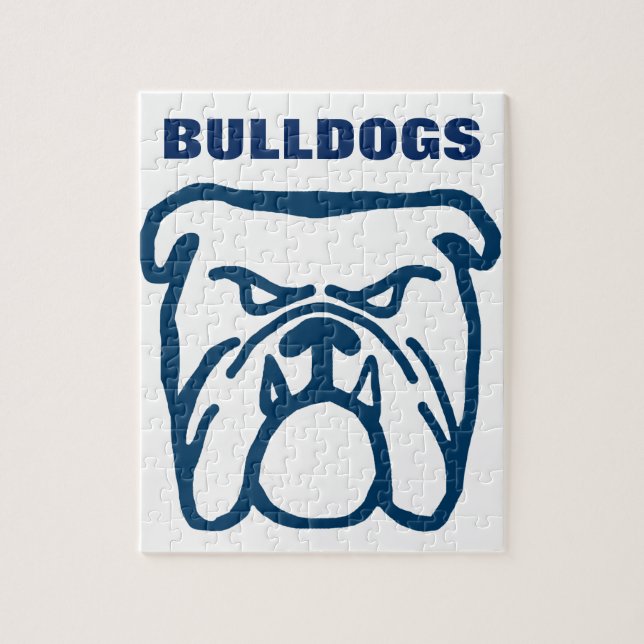Puzzle Bouledogue bleu (Vertical)