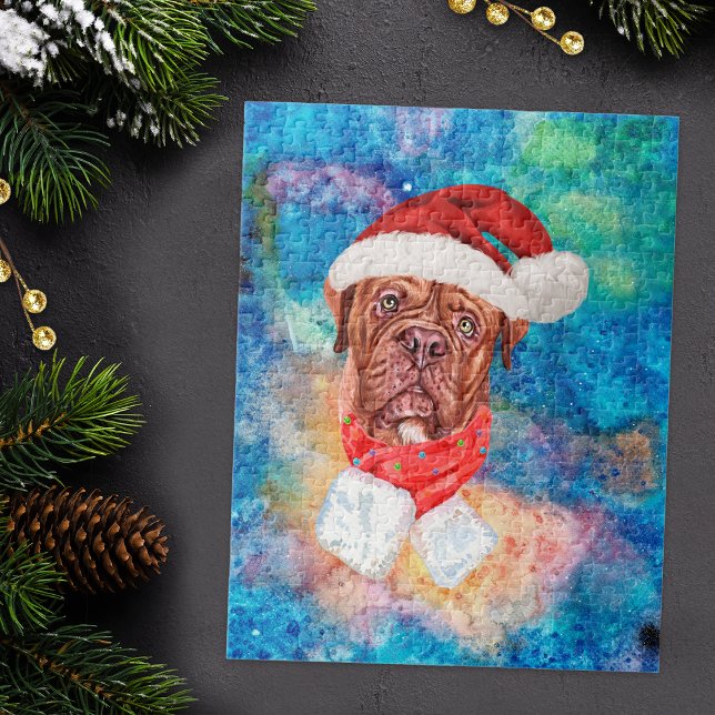 Puzzle Bouledogue français de Noël (Créateur téléchargé)