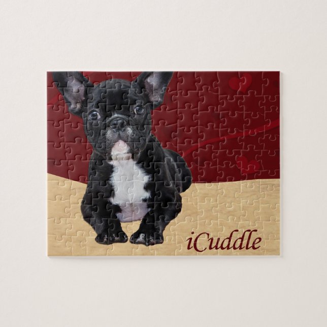 Puzzle bouledogue français d'iCuddle (Horizontal)
