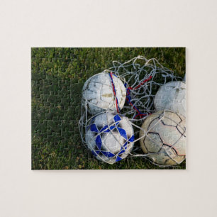 Puzzle Boules de soccer en net