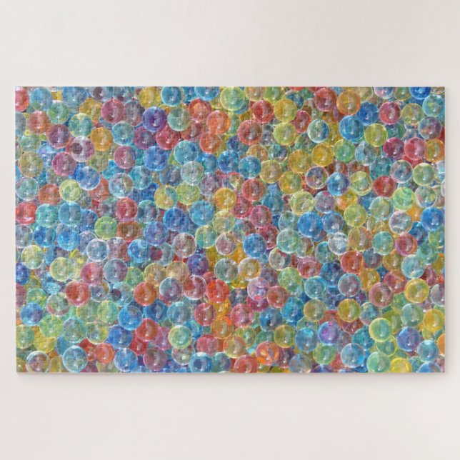 Puzzle Boules de verre coloré Marbres difficiles (Horizontal)