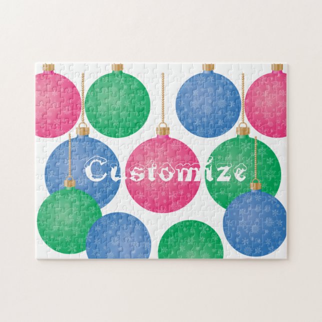 Puzzle Boules d'ornement de l'arbre de Noël Thunder_Cove (Horizontal)
