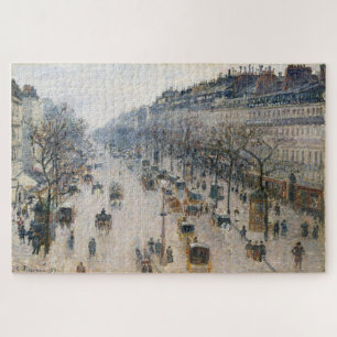 Puzzle Boulevard Montmartre un matin d'hiver -Pissarro