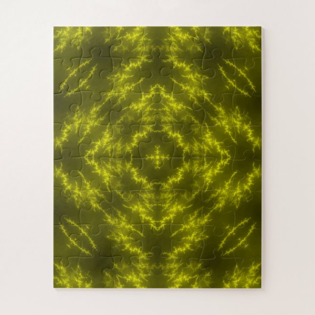 Puzzle Boulons à tonnerre électrique au néon brillant (Vertical)