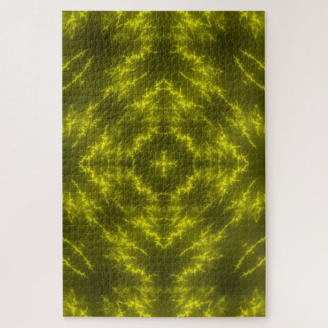 Puzzle Boulons à tonnerre électrique au néon brillant (Vertical)