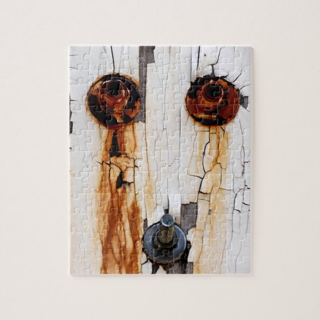 Puzzle Boulons rouillés Noix Peinture Peeling (Vertical)