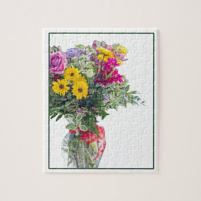 Puzzle Bouquet de fleurs coupées (Vertical)