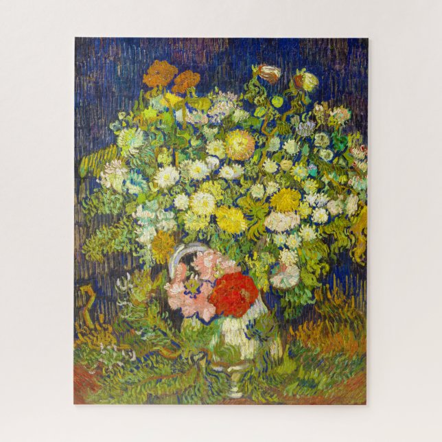 Puzzle Bouquet de fleurs dans un vase Vincent Van Gogh 18 (Vertical)