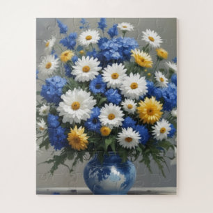 Puzzle Bouquet de fleurs Elégante aquarelle