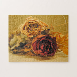 Puzzle Bouquet de fleurs Roses Vintages asséchées Belle i
