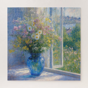 Puzzle Bouquet de fleurs sauvages de Monet dans un vase b