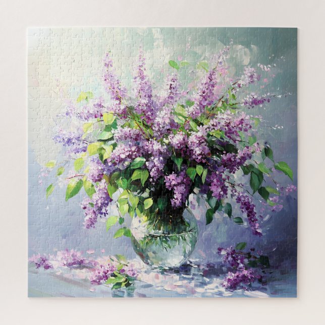 Puzzle Bouquet de lilas en fleurs de lavande (Vertical)