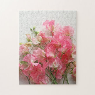Puzzle Bouquet de pois rose